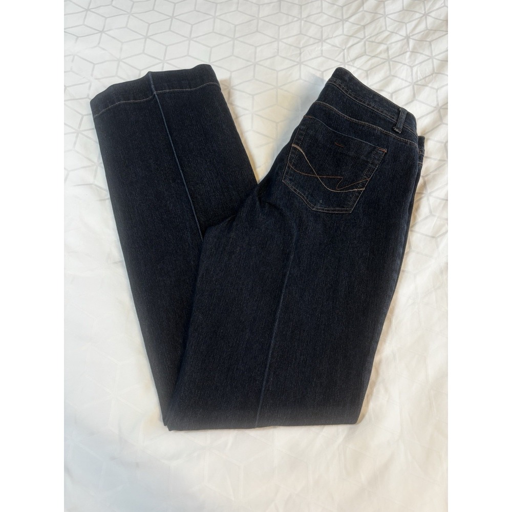 Faded Glory Flared Jeans Women's 24 Tall Mid Rise Blue Dark Wash Denim Pockets